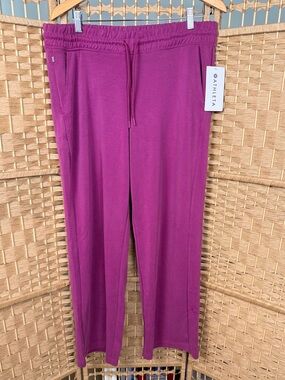 NWT Athleta Seasoft Straight Pants Wildberry Size Large